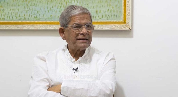 বিএনপি নেতৃত্বাধীন জাতীয় সরকারের অংশ হবে না জামায়াত: মির্জা ফখরুল